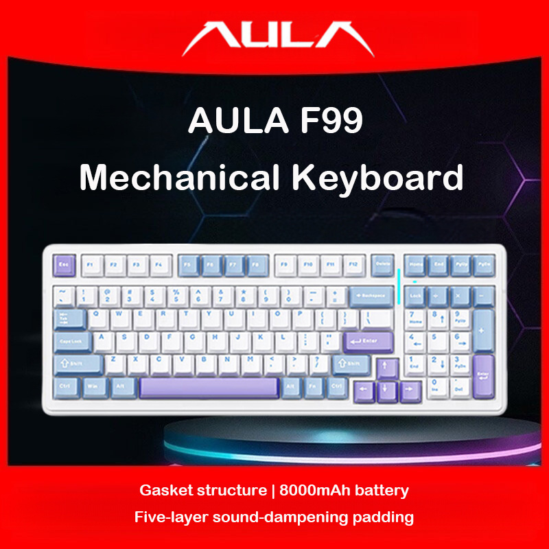 Pc Gaming Lounge - Механическая клавиатура AULA F99, тройной режим